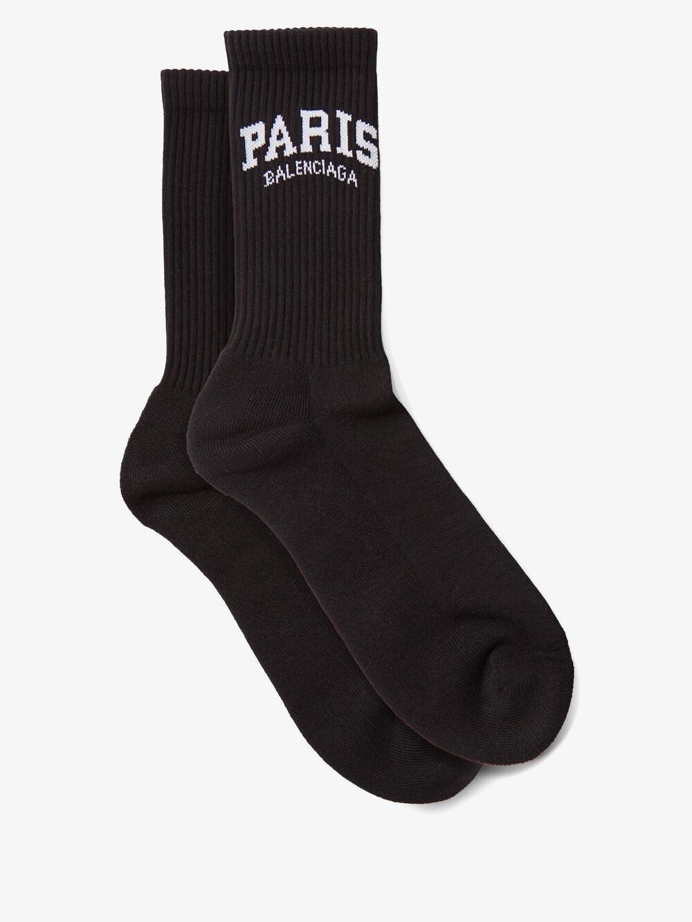 

Носки из смесового хлопка с жаккардовым логотипом paris Balenciaga, черный