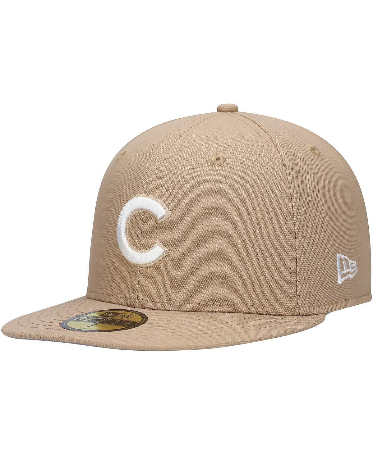 

Мужская приталенная кепка цвета хаки Chicago Cubs 59FIFTY New Era