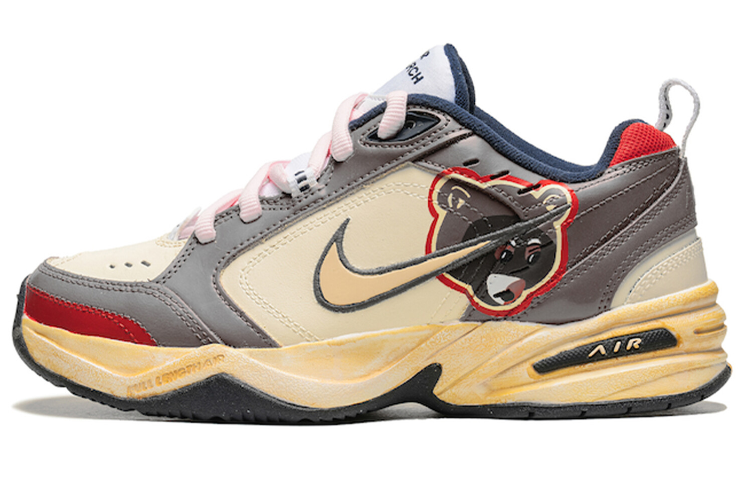 

Кроссовки Nike Air Monarch 4 Chunky Sneakers Unisex Low-top Gray/Brown, серый