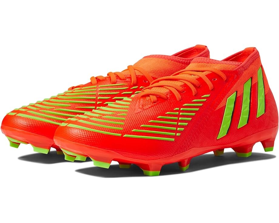 

Кроссовки Adidas Edge.2 Predator Firm Ground, цвет Solar Red/Solar Green/Black