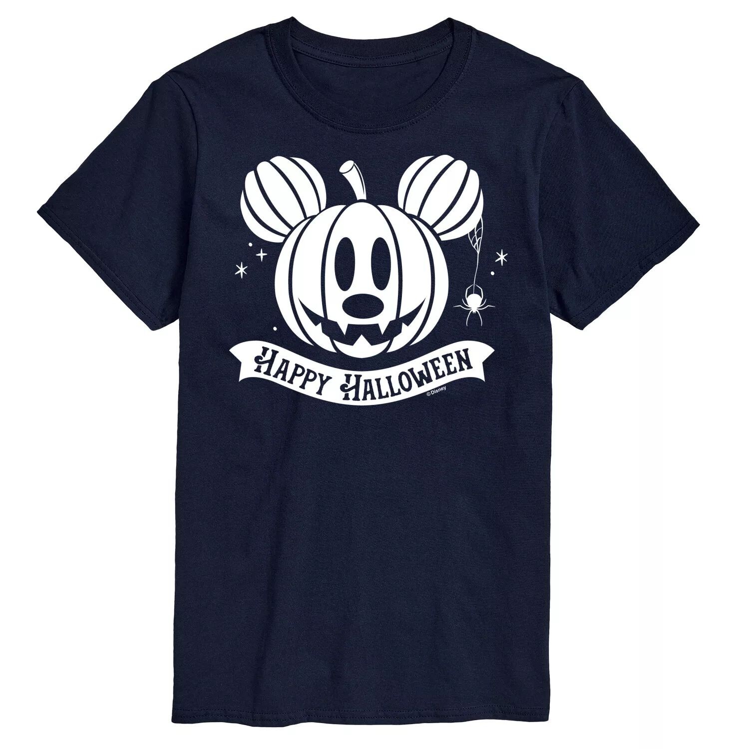 

Футболка Disney's Mickey Mouse & Friends Big & Tall Happy Halloween с изображением тыквы Licensed Character, синий