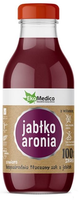 Ekamedica Sok Jabłko/Aronia натуральный сок, 300 ml сок pro sok восстановленный томатный 1 л
