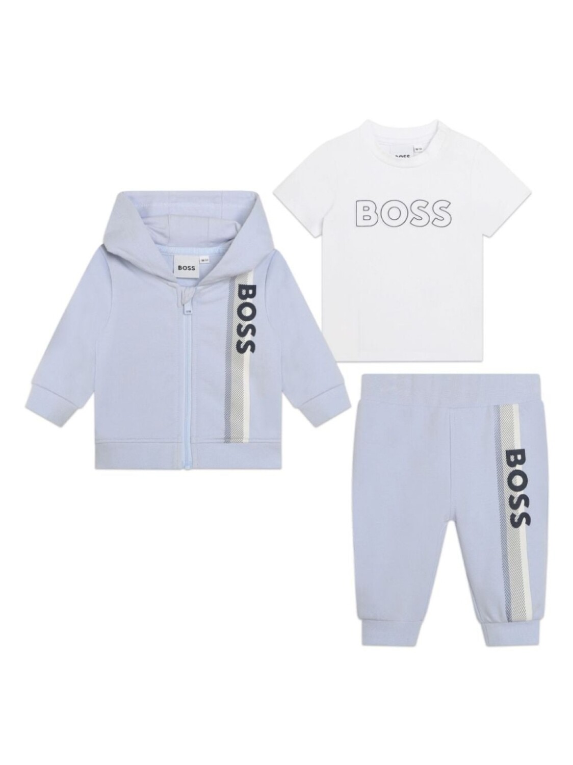 

BOSS Kidswear спортивный костюм с логотипом, синий