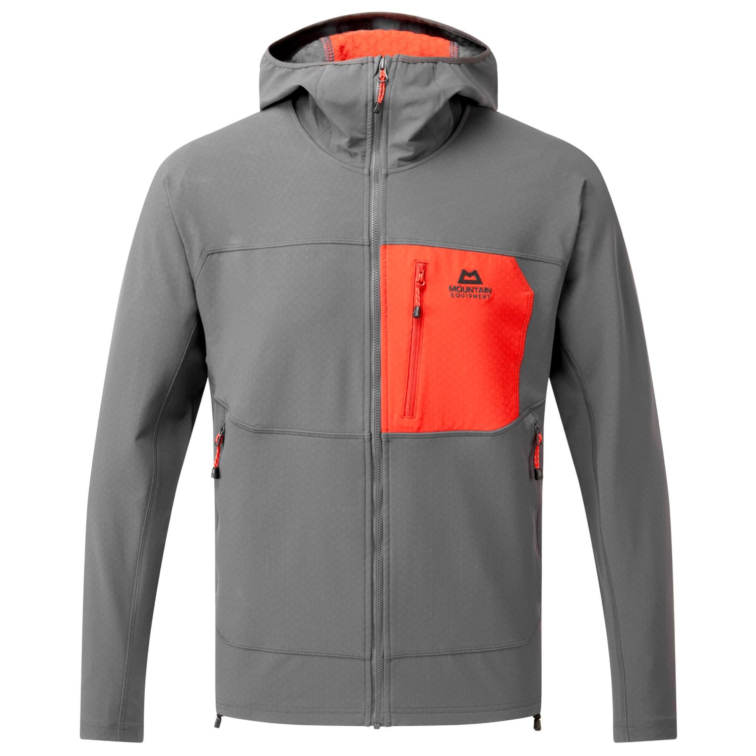 Куртка из софтшелла Mountain Equipment Arrow Hooded, цвет Anvil Grey/Redrock