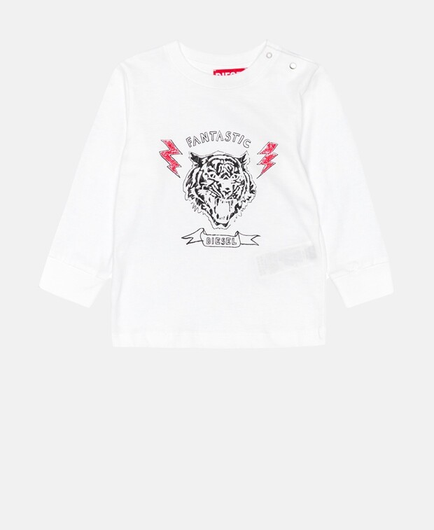 

Топ с длинными рукавами Diesel, белый
