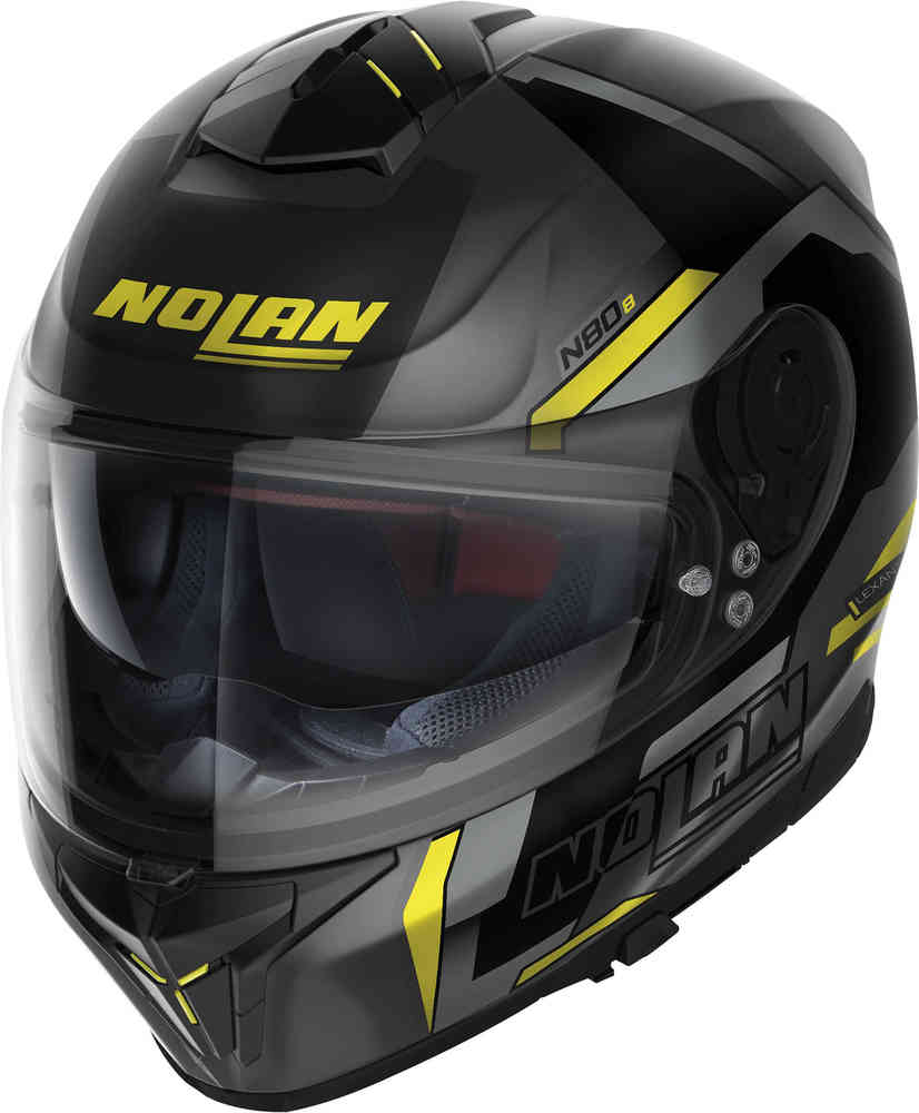 N80-8 Разыскивается шлем N-Com Nolan, черный/серый/желтый