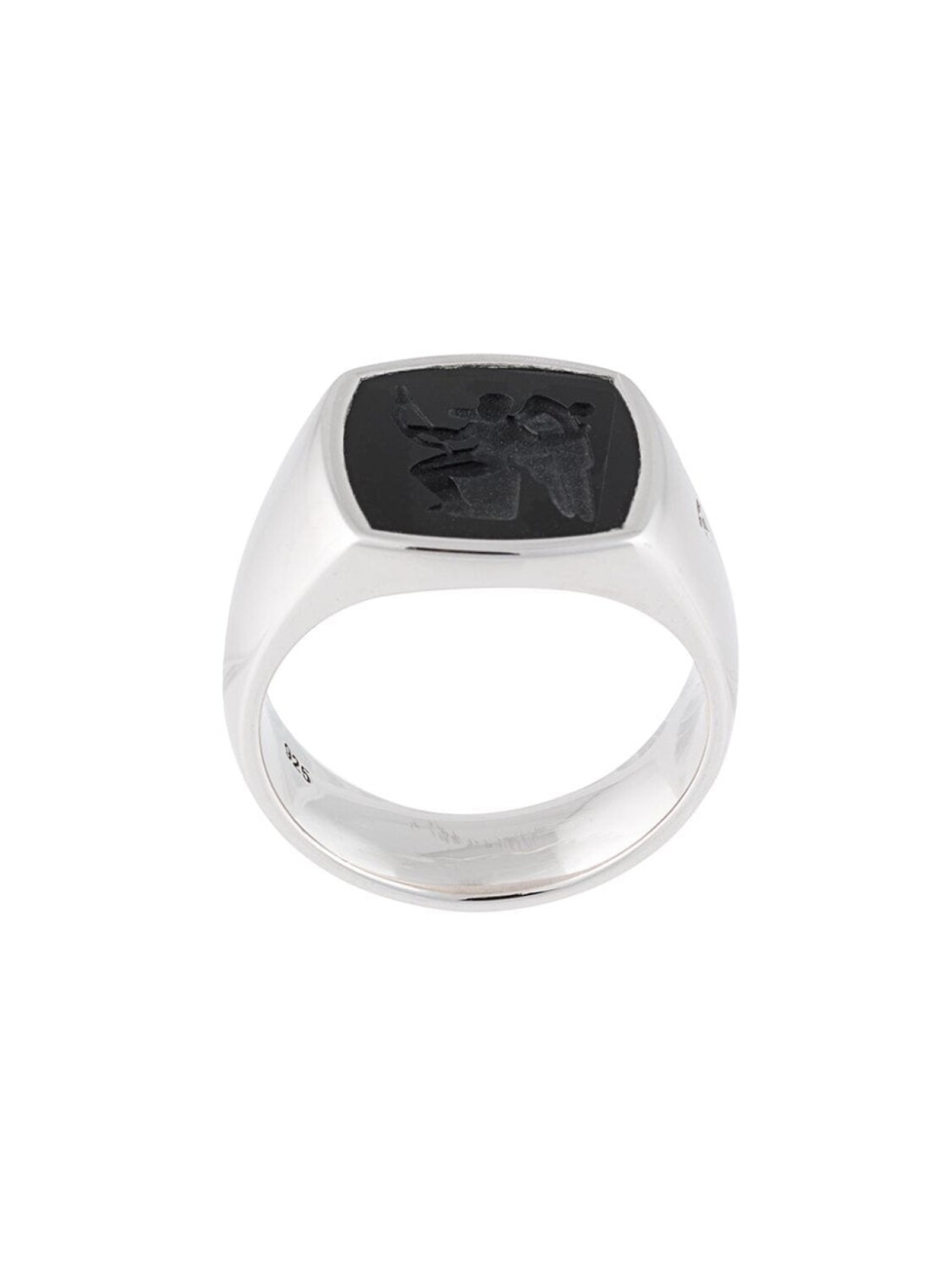 

Серебряное кольцо Cushion Eros с ониксом Tom Wood, серебряный