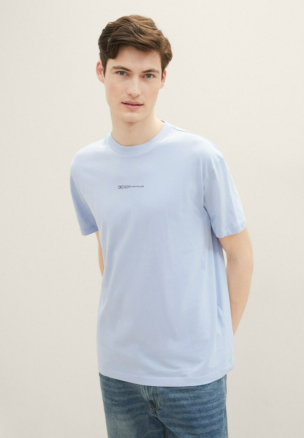 Базовая футболка TOM TAILOR DENIM, синий лонгслив tom tailor размер 104 110 синий