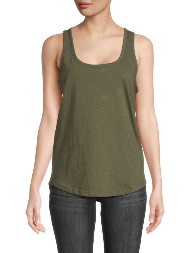 

Майка с круглым вырезом Saks Fifth Avenue, цвет Olive
