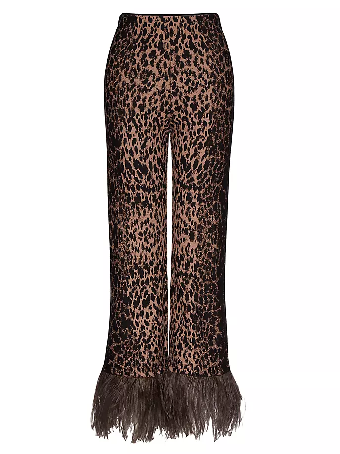 

Брюки Animalier из жаккардовой вискозы Valentino Garavani, цвет animal print