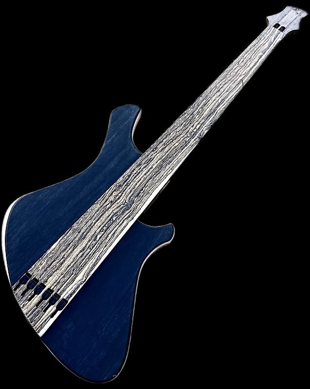 Басс гитара MGbass fretless Infinity ghost 2024 - Bocote fingerboard piezo pickup & bartolini preamp