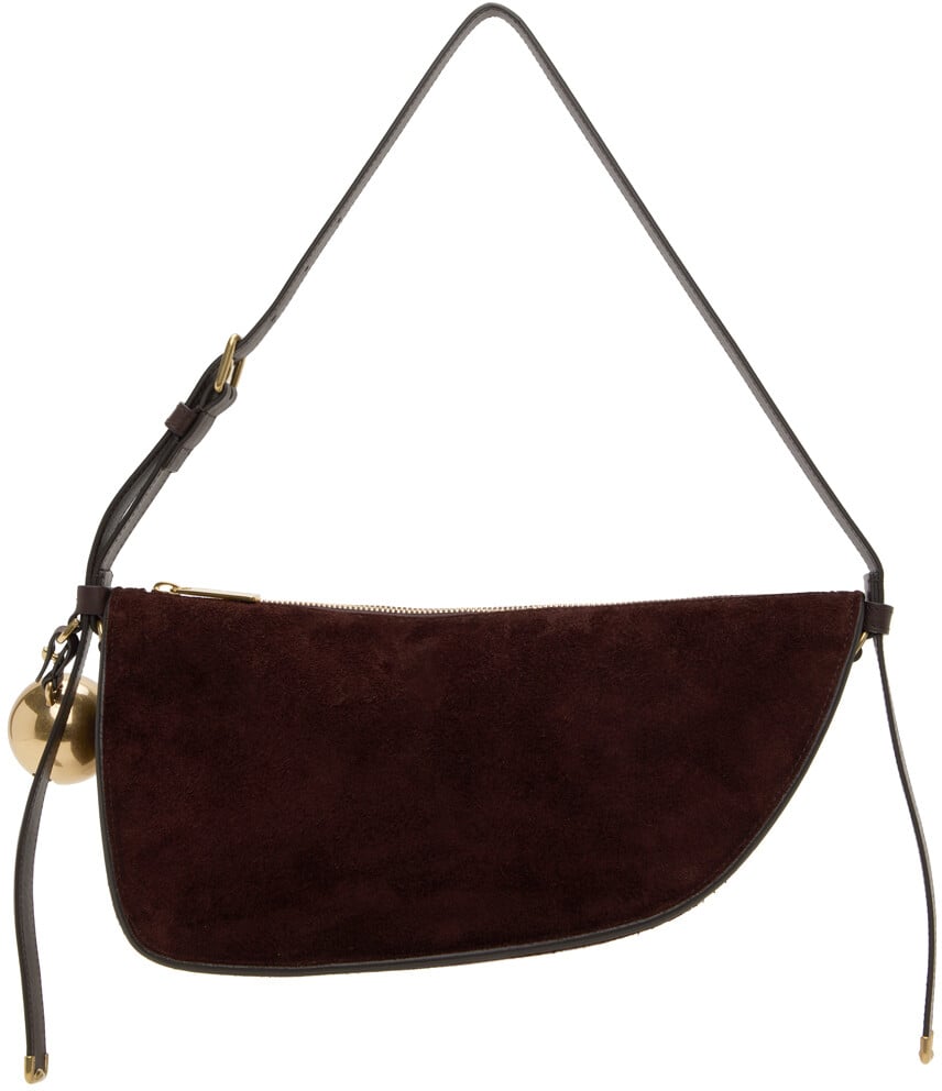 

Коричневая маленькая слинг-сумка Shield Burberry, цвет Cocoa