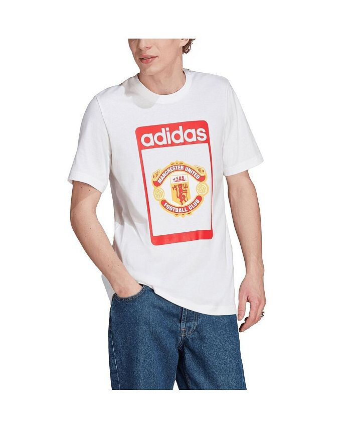 

Мужская белая футболка Manchester United Club adidas, белый