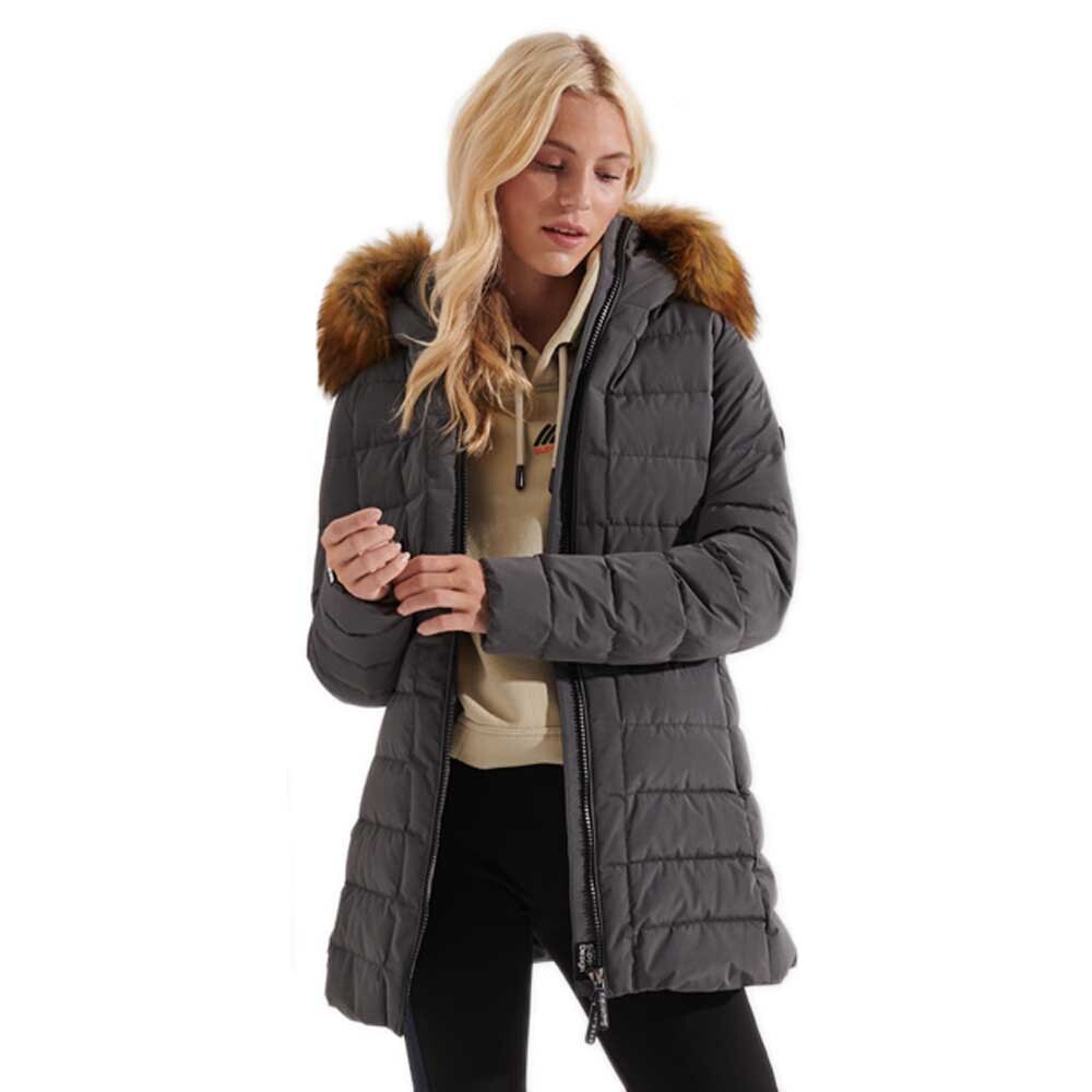

Куртка Superdry New Arctic Tall Puffer, серый