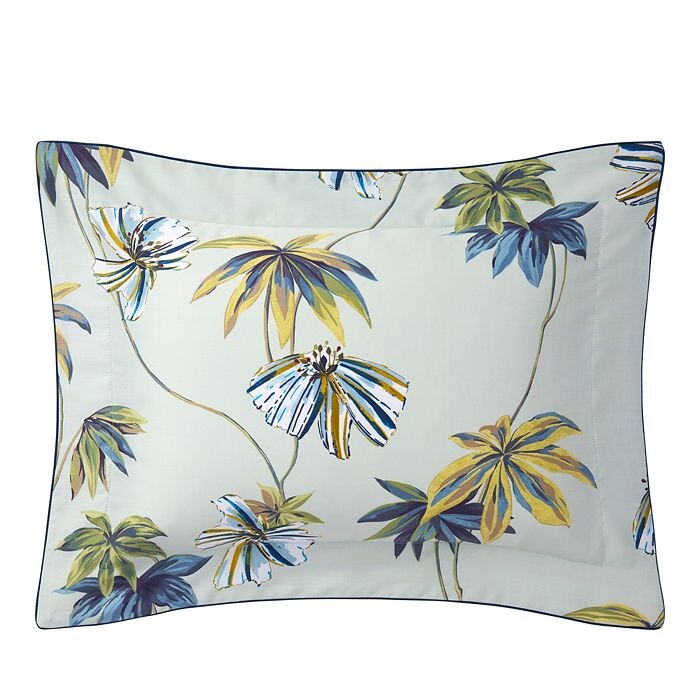 

Подушка Tropical Boudoir Sham Yves Delorme, синий
