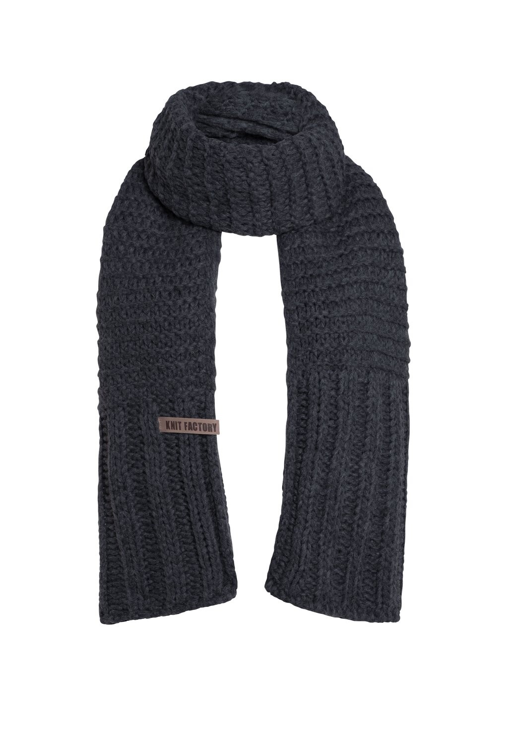 

Шарф ALEX Knit Factory, цвет anthracite