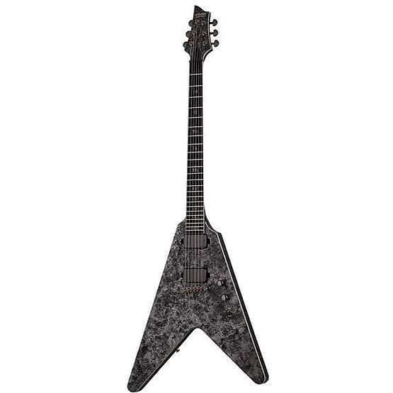 Электрогитара Schecter Guitar Research Juan of the Dead V-1 Electric Guitar Black Reign 914