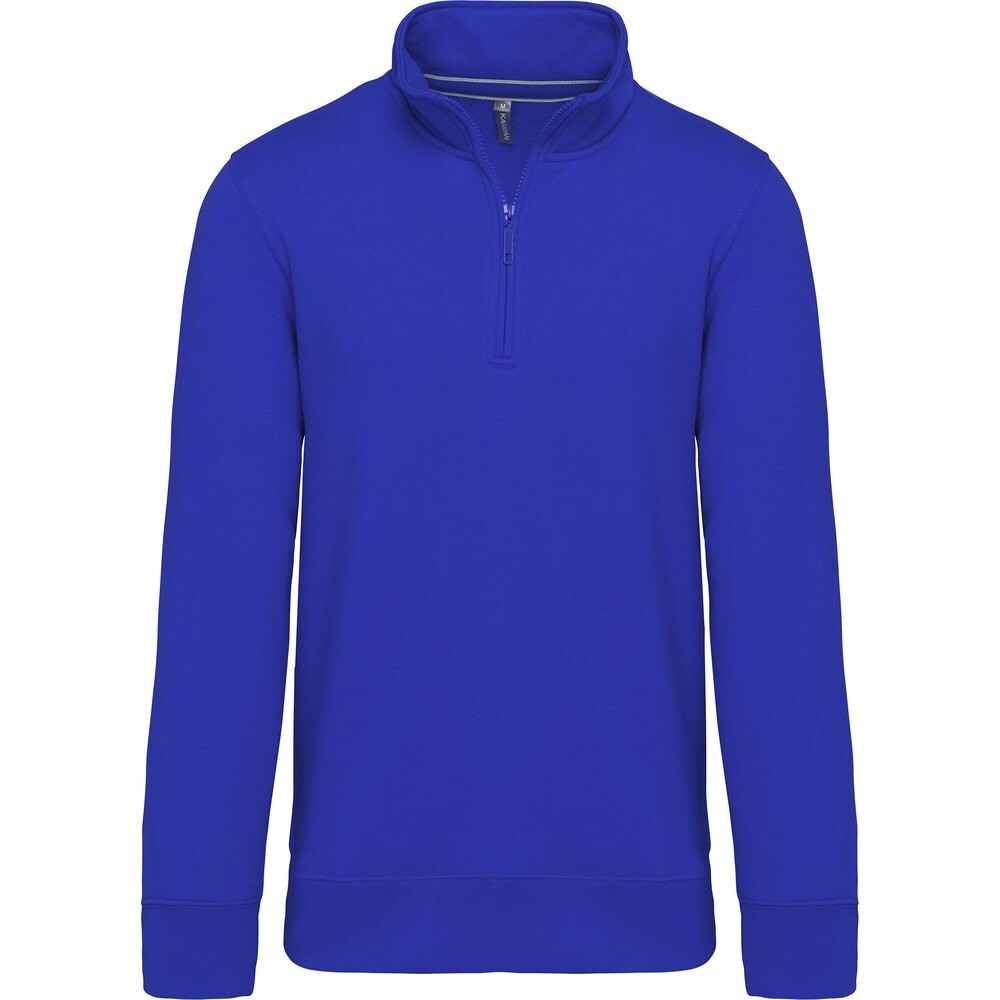 

Толстовка Kariban Cotton Col Zippé, синий