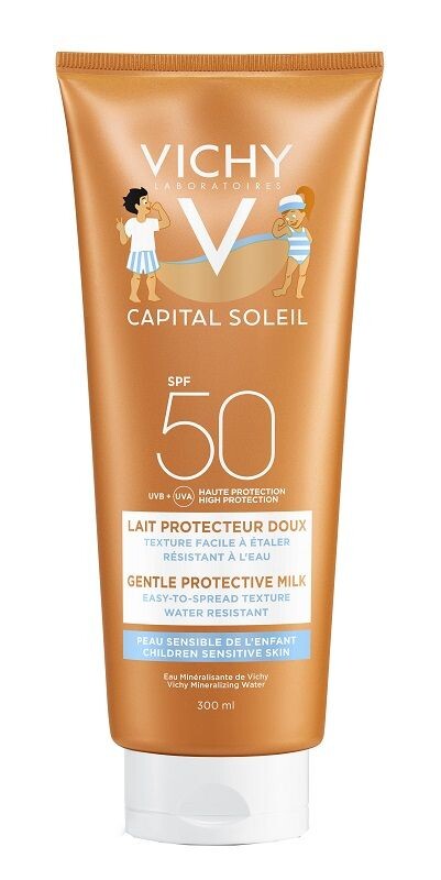 

Vichy Capital Soleil Kids SPF50+защитное молочко для детей, 300 ml