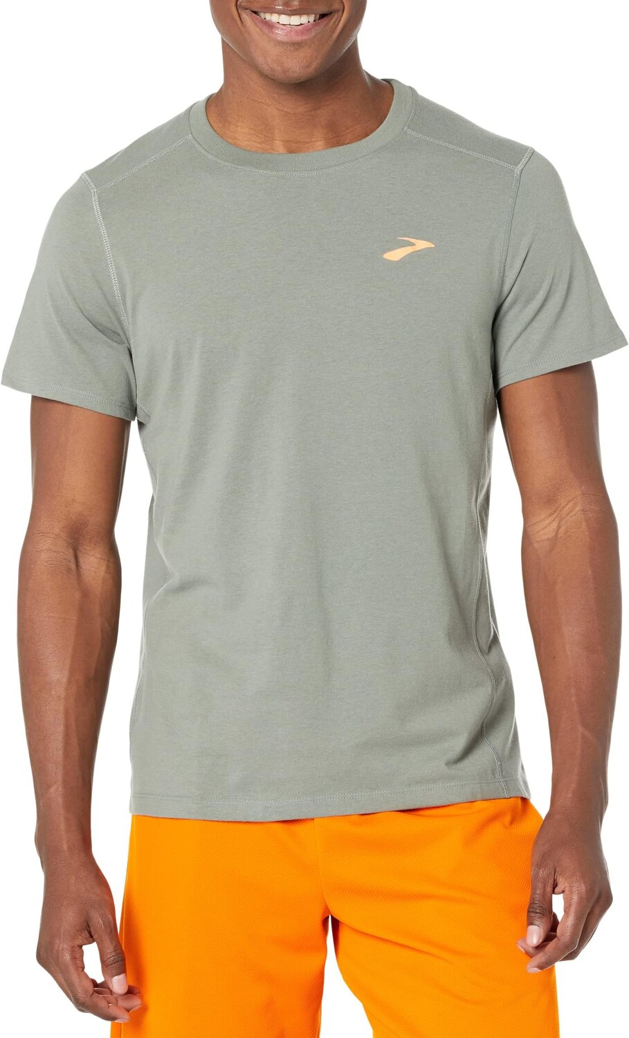 

Футболка с коротким рукавом Distance 2.0 Brooks, цвет Heather Slate Blue