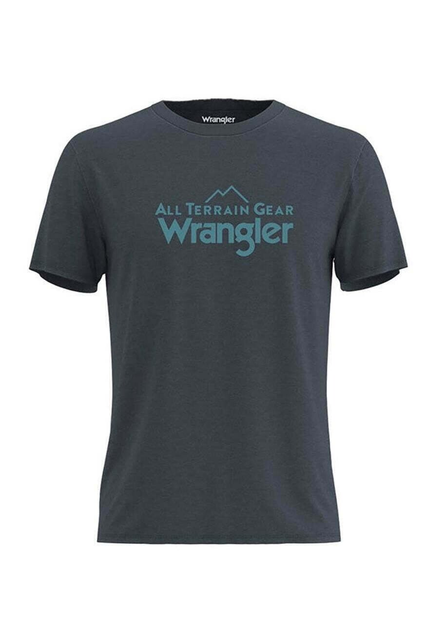 

Футболка с принтом Wrangler, синий