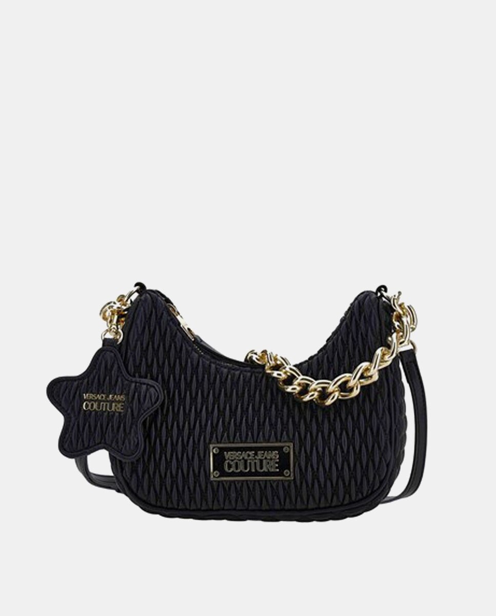 

Черный хобо с мягкой подкладкой и молнией Versace Jeans Couture, черный