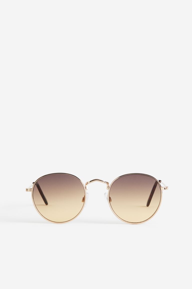 Круглые солнцезащитные очки H&M, бежевый солнцезащитные очки военпро хаки бежевый