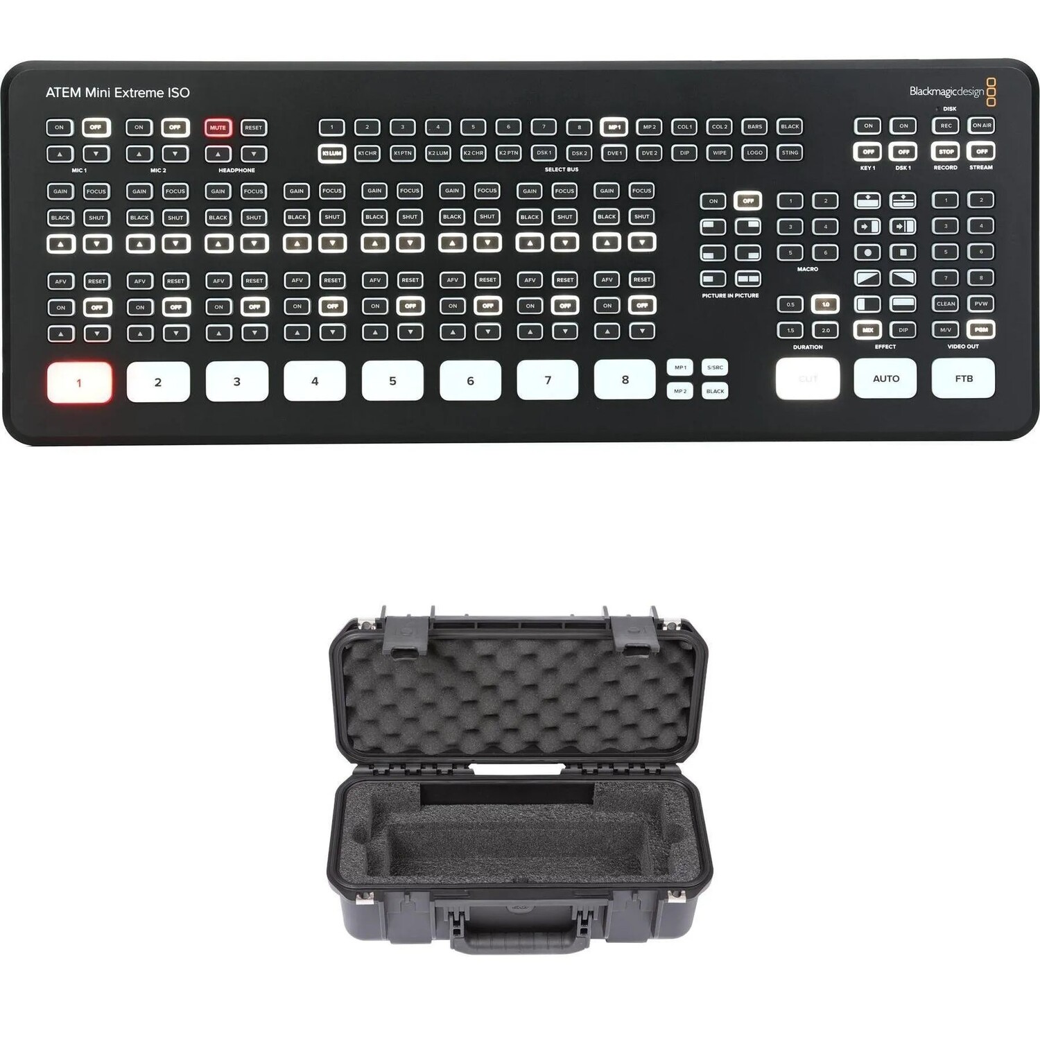 

Blackmagic Design ATEM Mini Extreme ISO Студия видеопроизводства с футляром