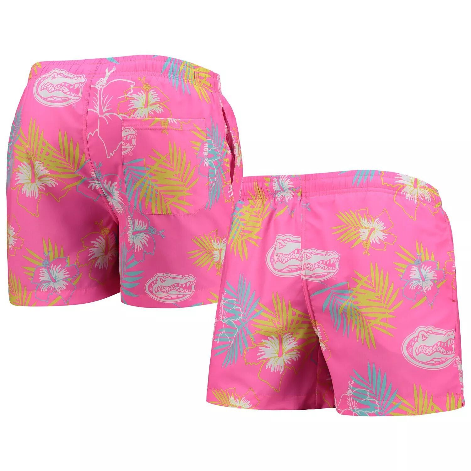 

Мужские плавки FOCO Pink Florida Gators с неоновым цветочным принтом