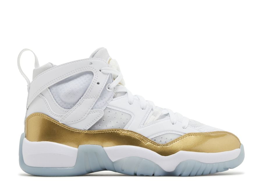 

Кроссовки Air Jordan Wmns Jumpman Two Trey, цвет White Metallic Gold