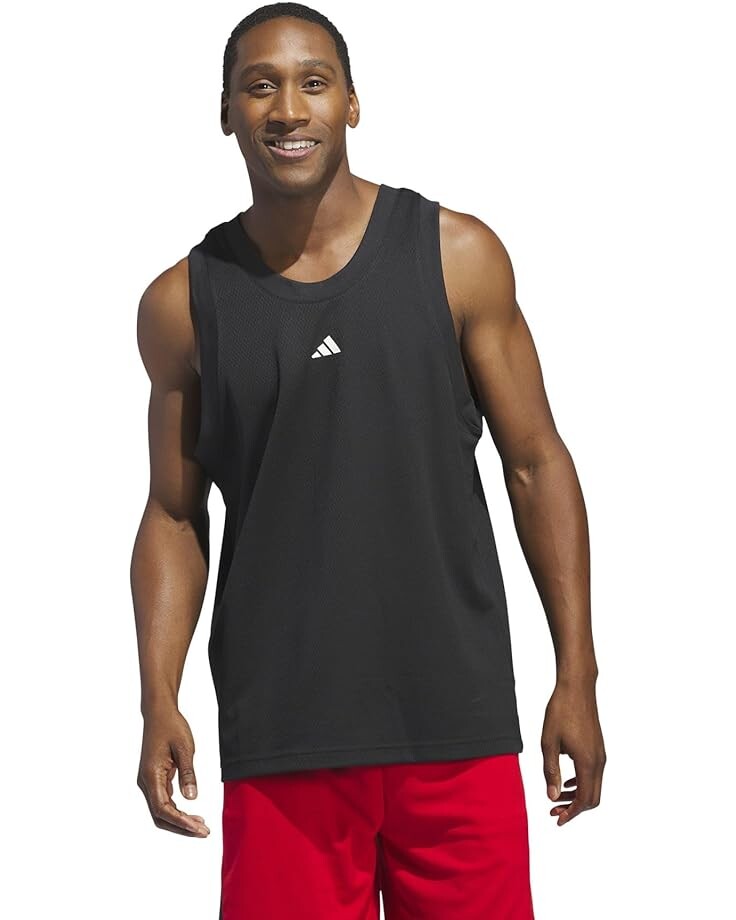 

Топ adidas Basketball Legends Tank, черный/белый