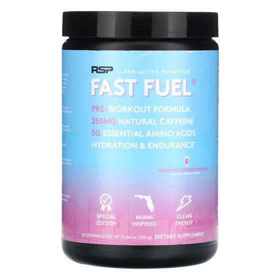 Пищевая добавка RSP Nutrition Fast Fuel, кокосовая колада пищевая добавка rsp nutrition aminolean pink lemonade
