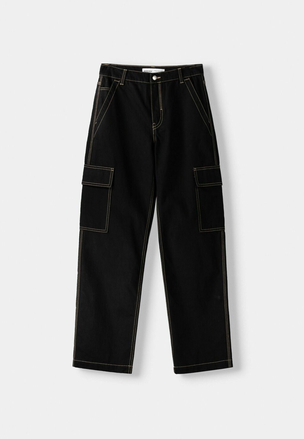 

Прямые джинсы Bershka, черный