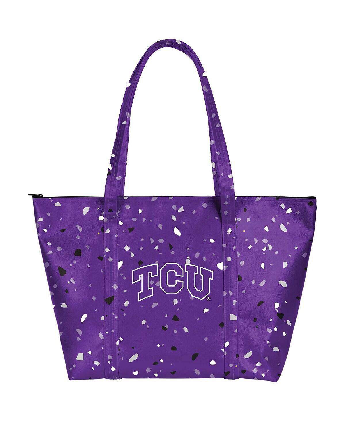 

Женская большая сумка TCU Horned Frogs Terazzo Weekender Indigo Falls