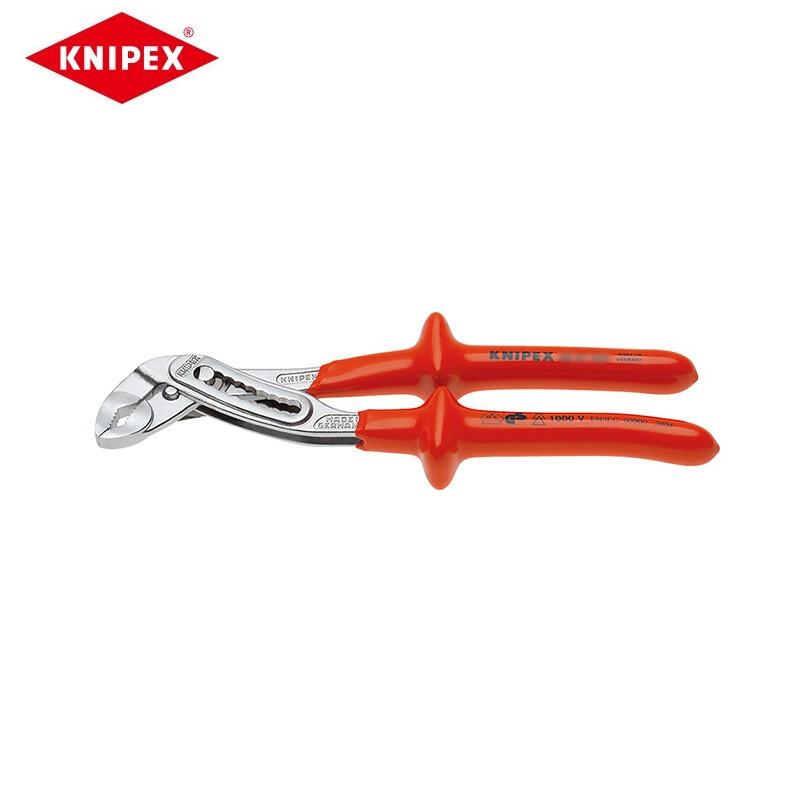 KNIPEX 250-мм изолированные клещи для водяных насосов, клещи для давления, клещи для труб быстрого водоснабжения, плоскогубцы для круглых труб, клещи для труб olecranon 88 07 250 по индивидуальному заказу (срок поставки 4-8 недель)