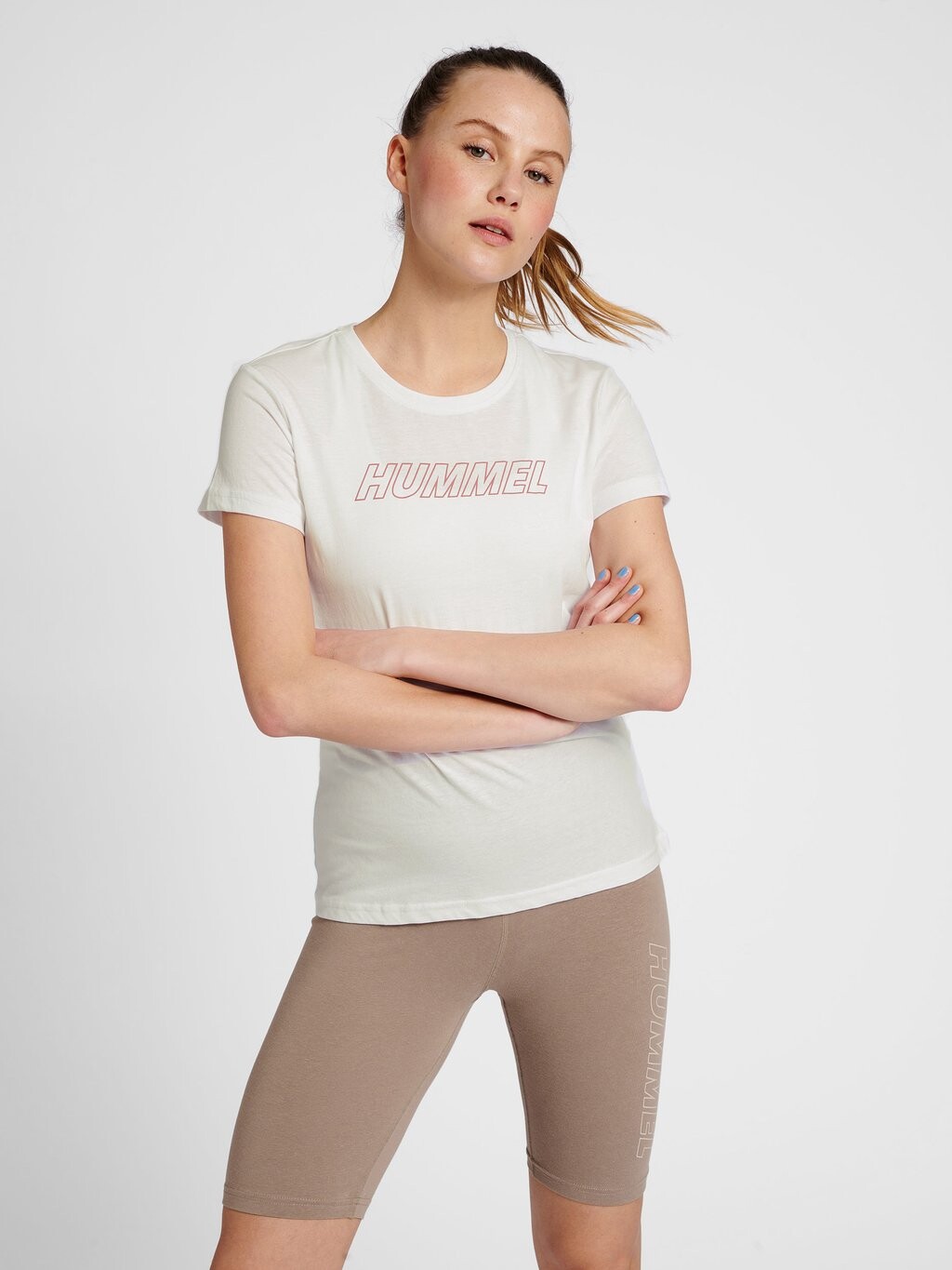 

Футболка с принтом Hummel, белый