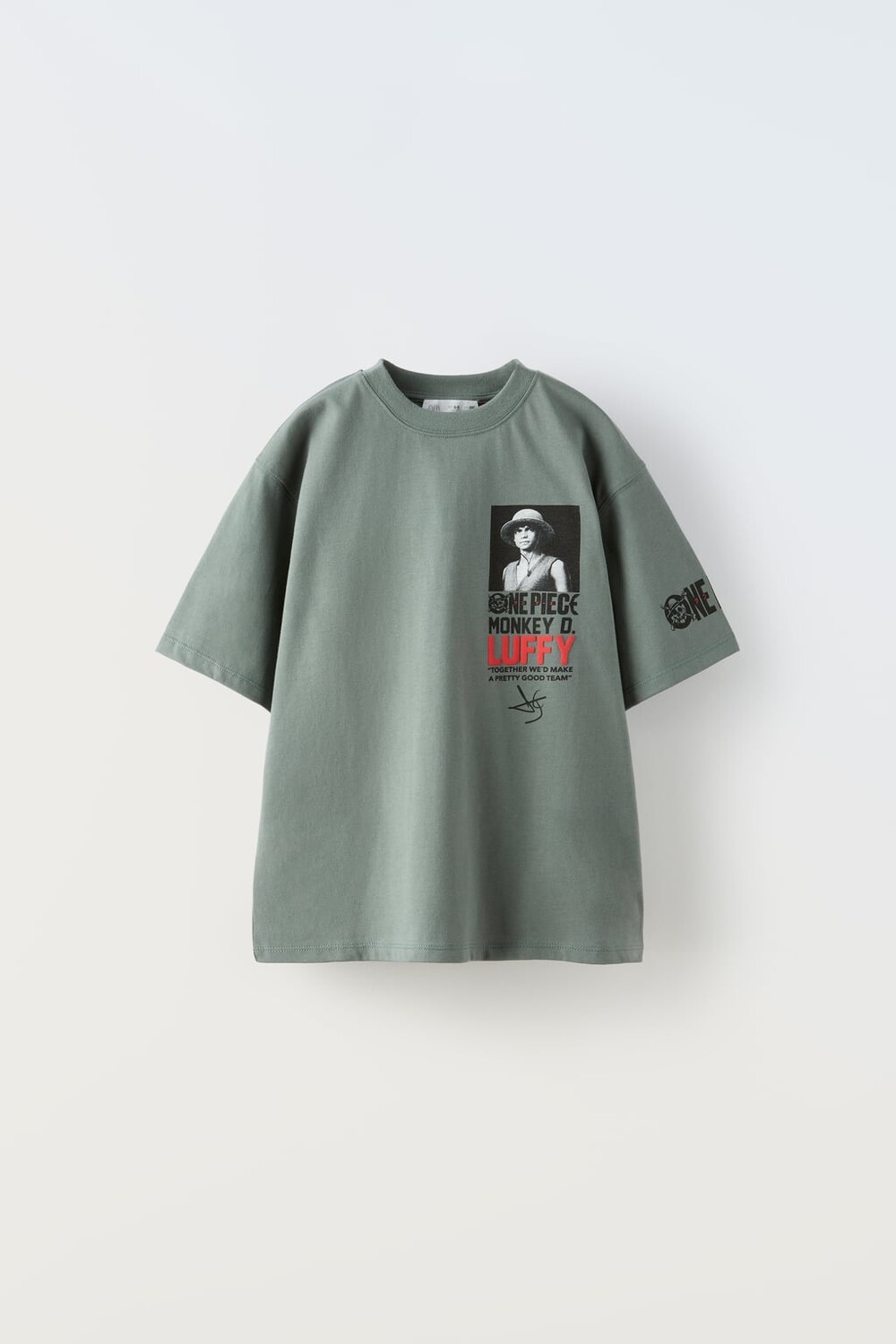 

Цельная футболка ZARA, зеленый