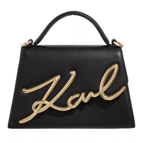 

Сумка k/signature 2.0 md crossbody black/gold Karl Lagerfeld, черный