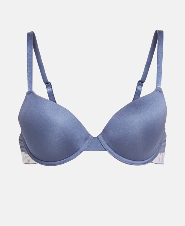 

Бюстгальтер на косточках, чашка Emporio Armani, индиго