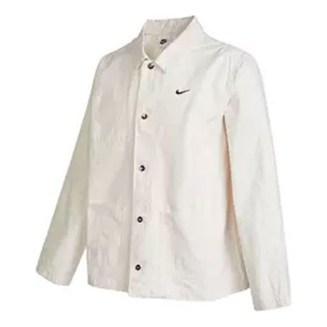 Куртка Men's Nike Solid Color Logo Printing Jacket White, белый