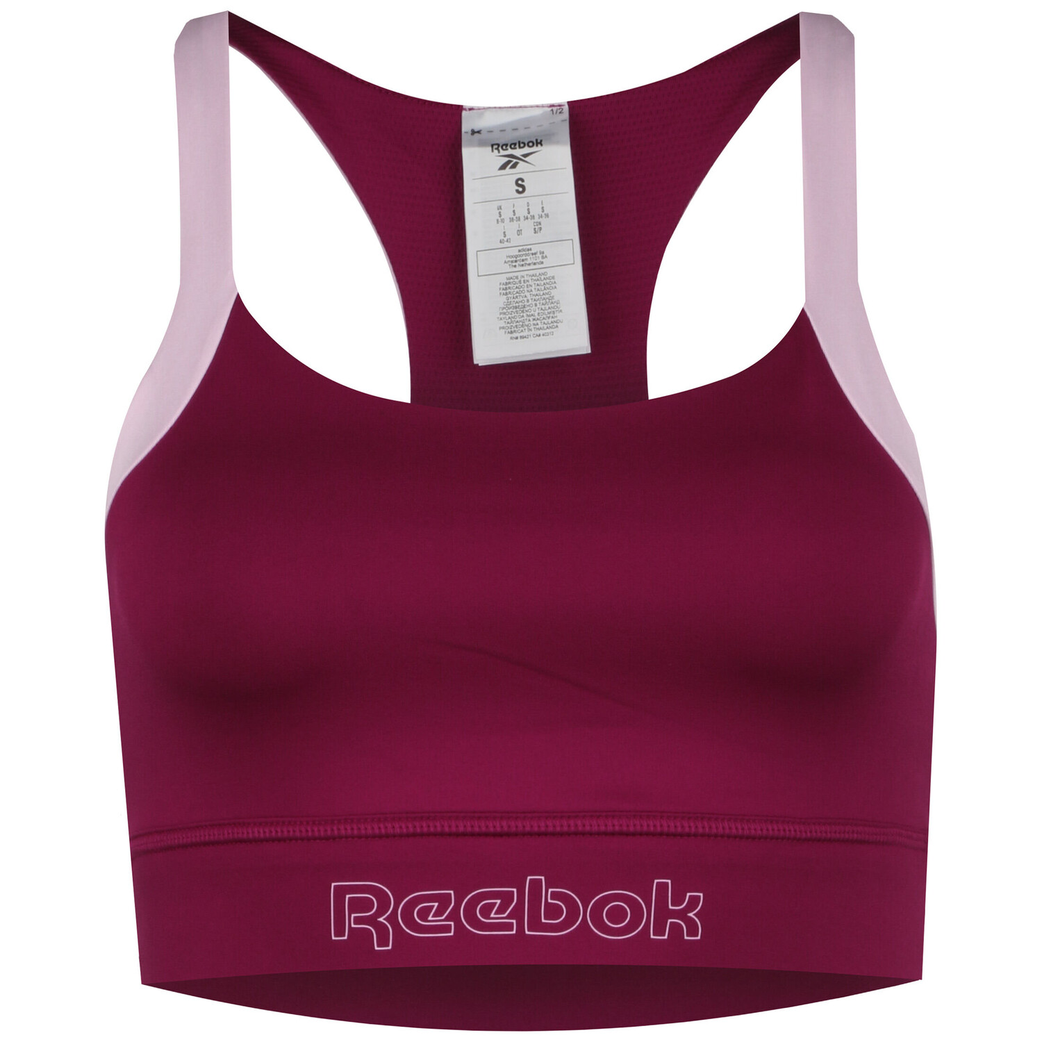 

Бюстгальтер Reebok Sport BH Piping Pack, цвет weinrot/rosa
