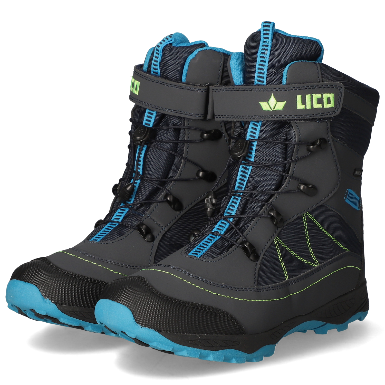 ботинки lico winterstiefel linna черный Высокие ботинки Lico Winterstiefel SUNDSVALL, синий