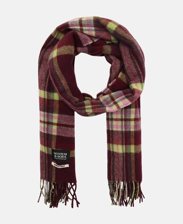 

Шерстяной шарф Scotch & Soda, фиолетовый