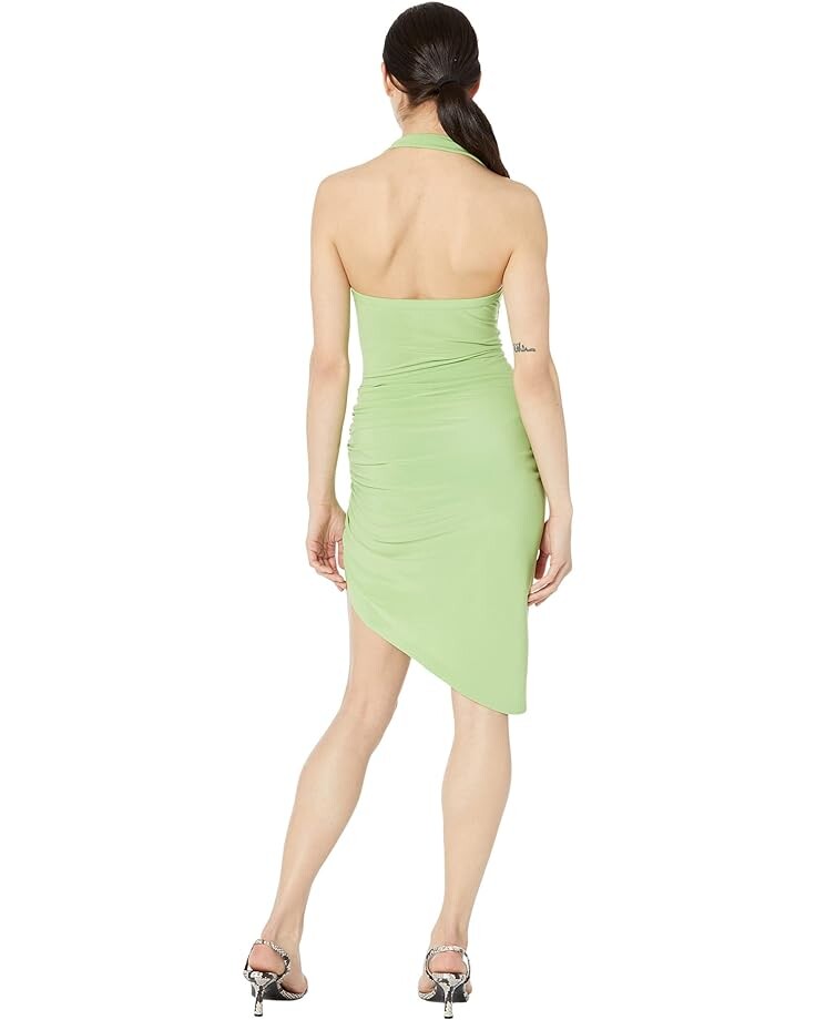 Платье Norma Kamali Cayla Side Drape Dress, цвет Gemini Green