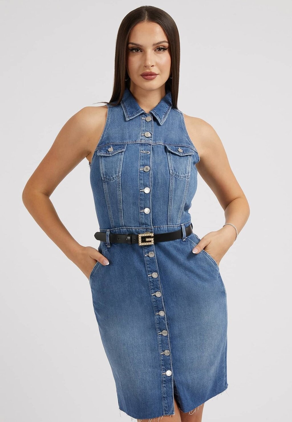 

Джинсовое платье Guess, синий