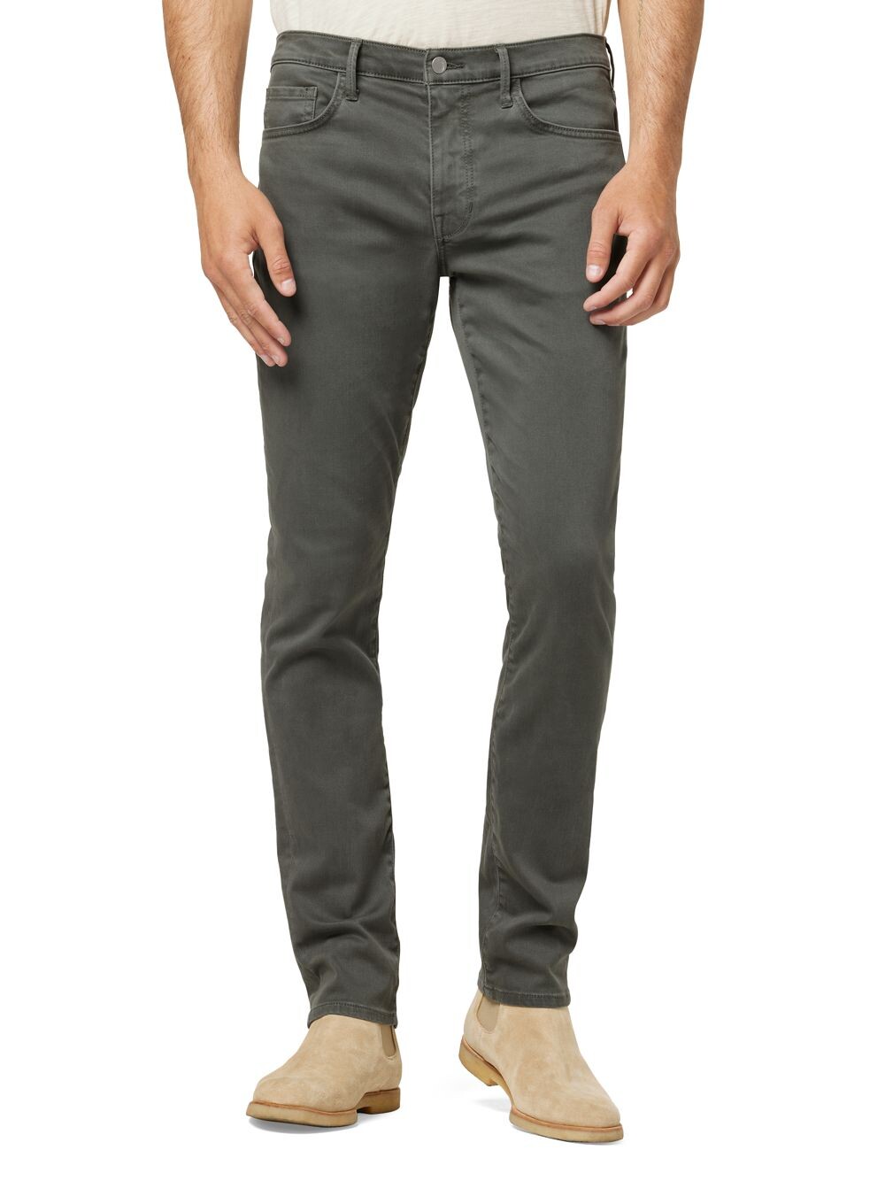 

Джинсы зауженного кроя из твила Asher Tencel Joe's Jeans, серый