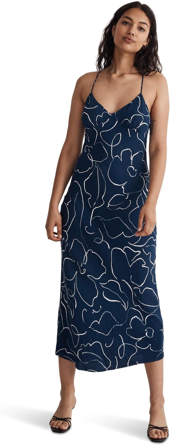 

Платье Sadie Midi - Visc Rayon Satin Madewell, цвет Classic Indigo