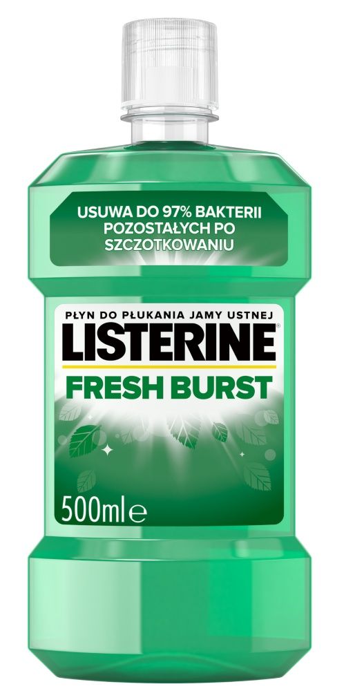 Listerine Fresh Burst жидкость для полоскания рта, 500 ml жидкость для полоскания рта 250 мл listerine fresh burst
