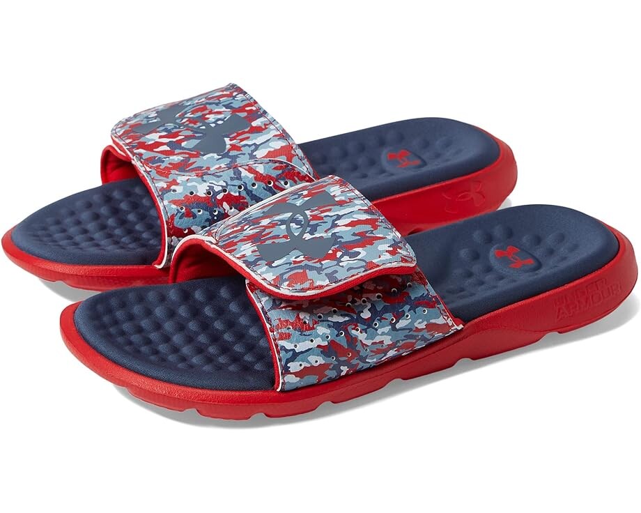 

Сандалии Under Armour Ignite 7 Slide, цвет Gray Mist/Red/Downpour Gray