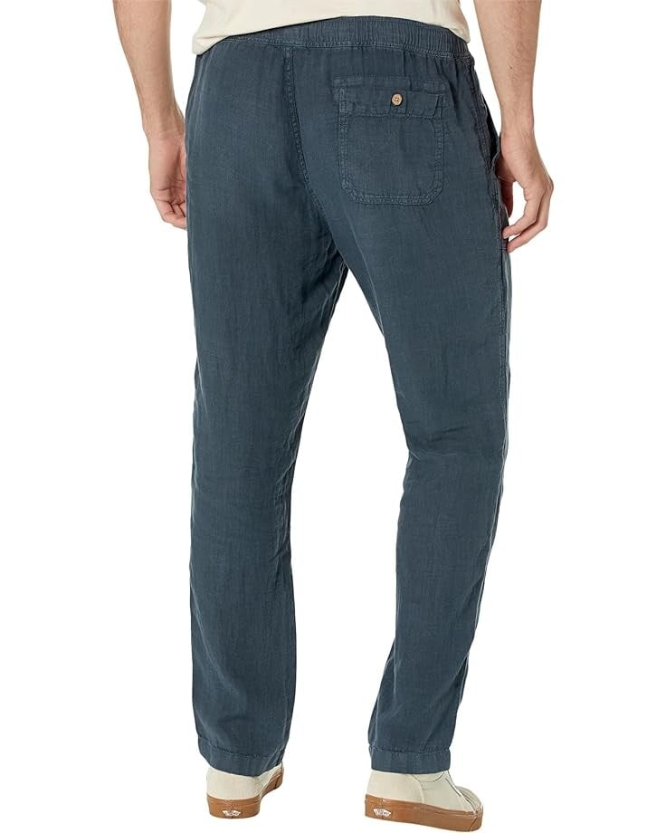 цена Брюки Faherty Linen Drawstring Pants, цвет Look Out Navy